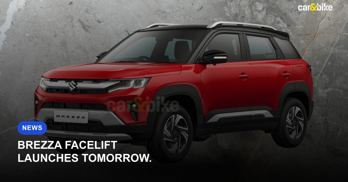 2026 Maruti Brezza Facelift to Launch Tomorrow With Three Major Firsts