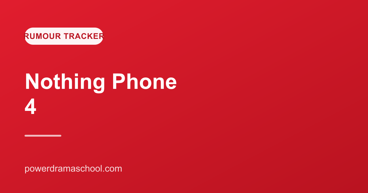 Nothing Phone 4