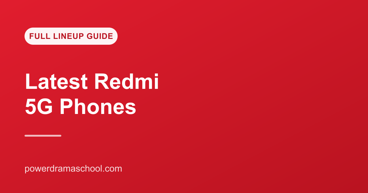 Latest Redmi 5G Phones in India