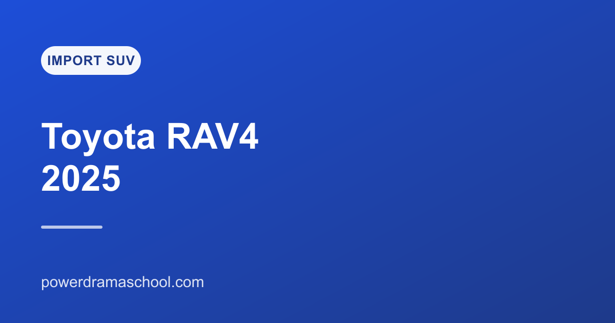 Toyota RAV4 2025