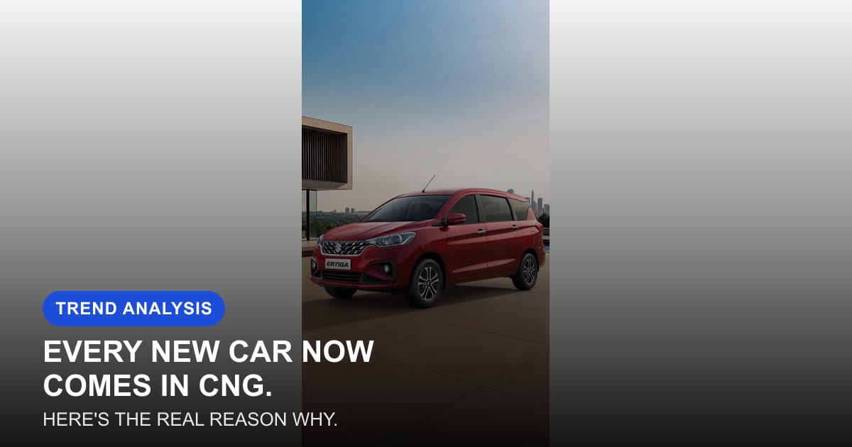 Why Every New Car Launch Now Comes With a CNG Option