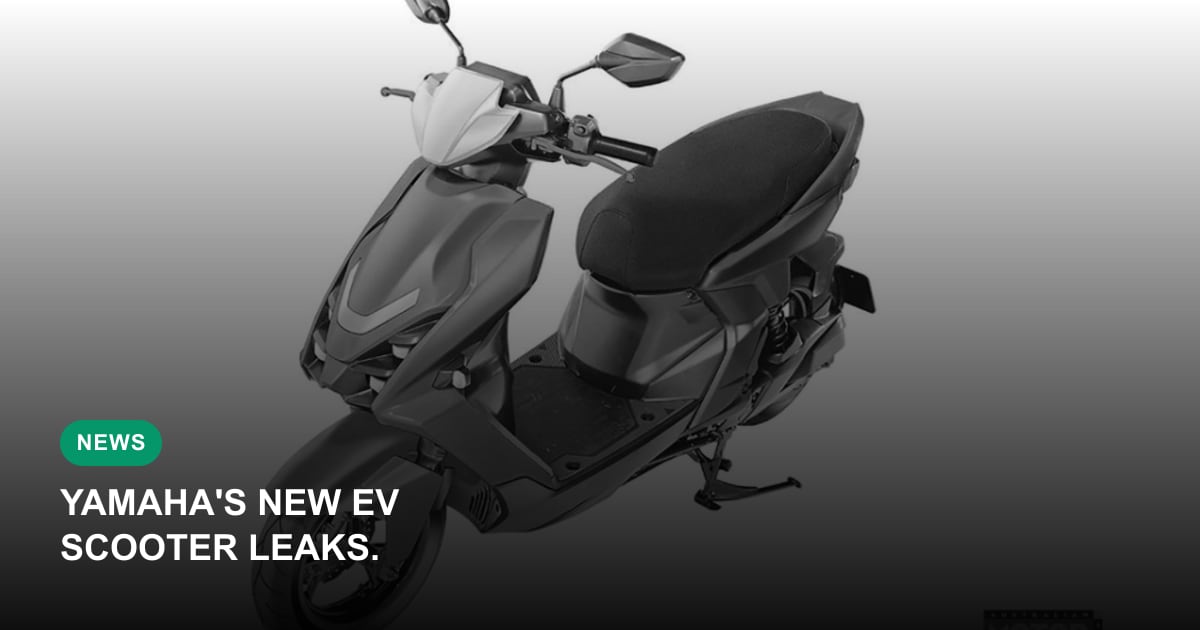 New Yamaha Electric Scooter Design Revealed, Could Get Swappable Battery
