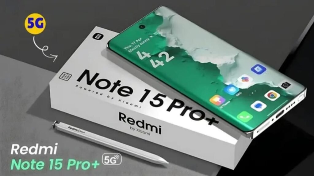 Flagship Power – Redmi Note 15 Pro 5G Smartphone with Ultra-Smooth AMOLED Display & 250MP Pro Camera!